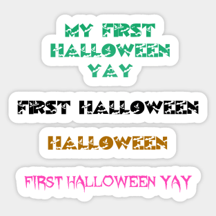 My First Halloween Sticker